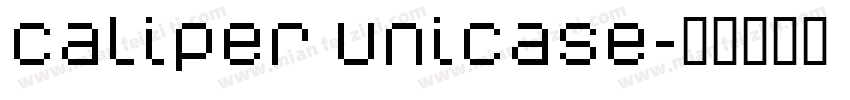 Caliper Unicase字体转换